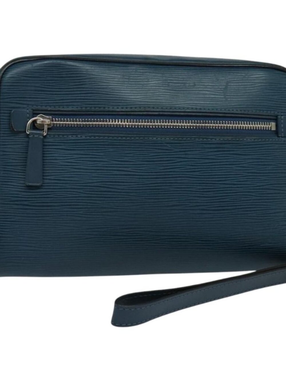 LOUIS VUITTON Epi Neo-Osh Clutch Bag Cyan LV Auth 120827